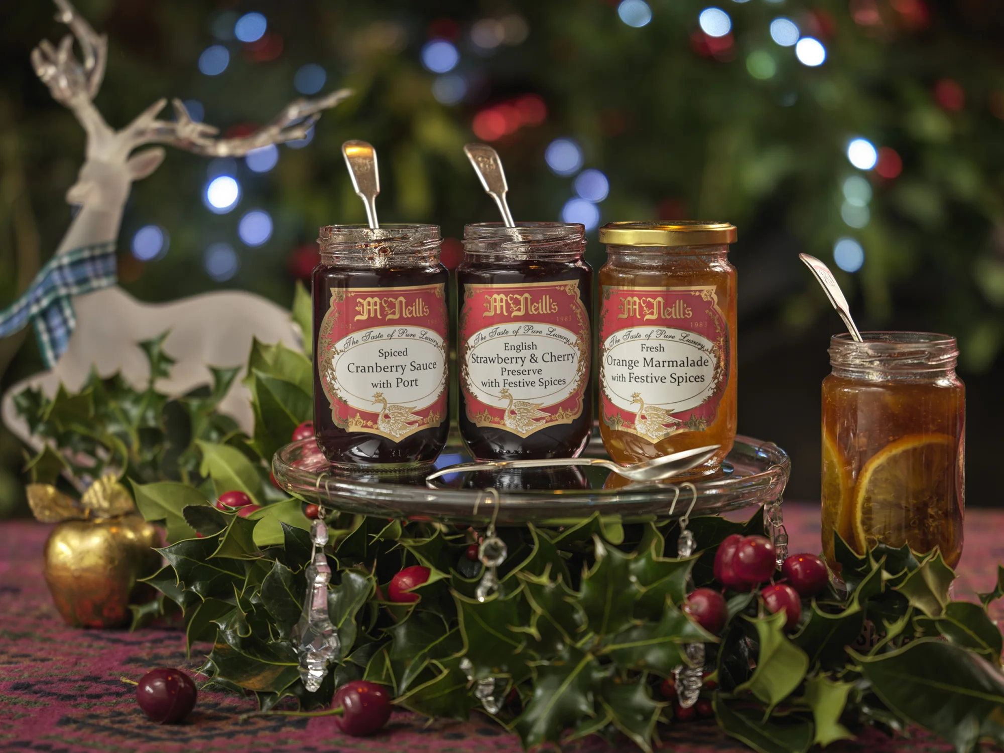 McNeills Christmas collection of jams, sauces and marmalades