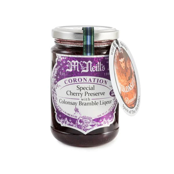 McNeill's limited edition coronation product - Cherry Jam with Colonsay Bramble Liqueur